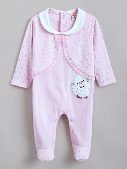 Hopscotch - Bird Embroidered Full-Sleeve Footie