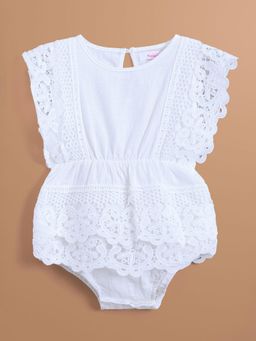 Hopscotch - Pure Cotton Lace Onesie