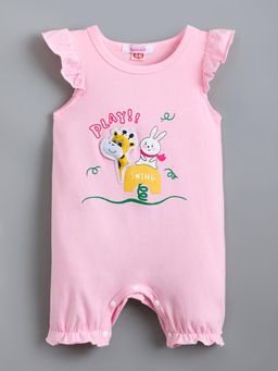 Hopscotch - Typographic Romper with Applique