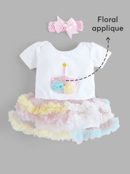 Hopscotch - Ruffle Embellished Party Dress