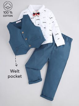 Hopscotch - 3-Pc Little Charm Cotton Formal Set