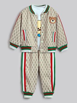 Hopscotch - 3-Pc All-Over Print Joggers Set