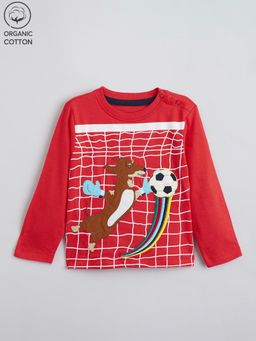 Hopscotch - Animal Applique Organic Cotton T-shirt