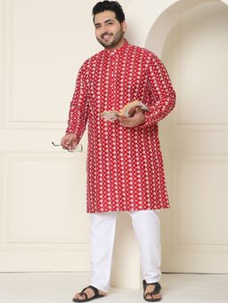SOJANYA - Silk Blend Maroon Embroidered Kurta and Pant