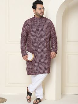 SOJANYA - Cotton Printed Pink Kurta and Pant
