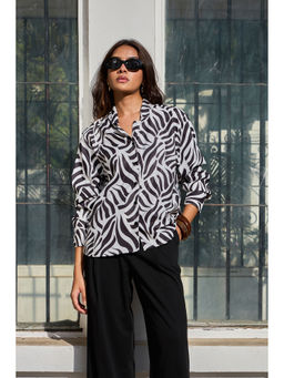 COLOR CAPITAL - Black Twill Resort Shirt