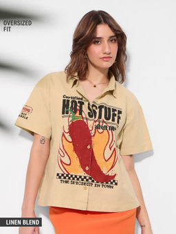 The Souled Store - Teekh Womens Printed Shirt