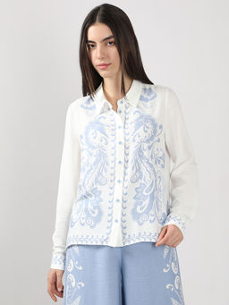 VERO MODA - White Printed Shirt