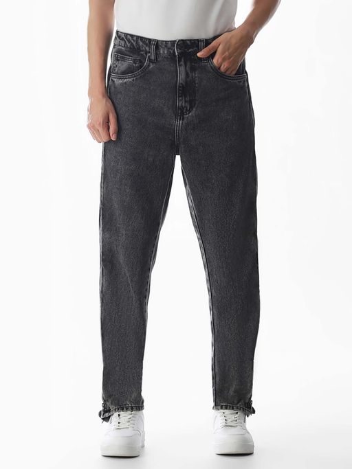 Jack & Jones Men Black Loose Fit Jeans