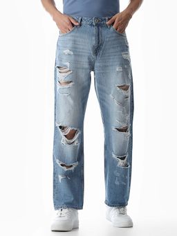 Jack & Jones - Men Blue Loose Fit Jeans