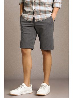 Louis Philippe - Men Black Print Shorts
