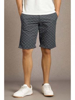 Louis Philippe - Men Grey Printed Shorts