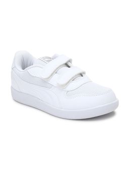 Puma - Punch Kids White School Shoes