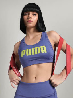 Puma - Women's Mid Impact Purple Sports Bra