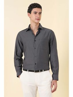 Allen Solly - Men Black Printed Full Sleeves Formal Shirt