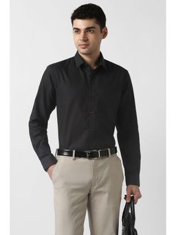 Peter England - Men Black Slim Fit Full Sleeves Formal Shirt