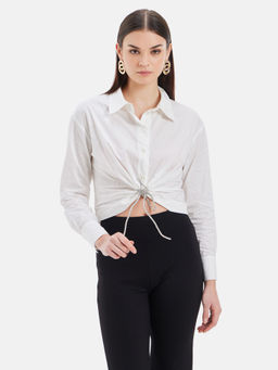 Kazo - Nova Cotton Cropped Shirt