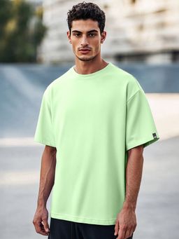 Bewakoof - Men's Green Oversized T-shirt