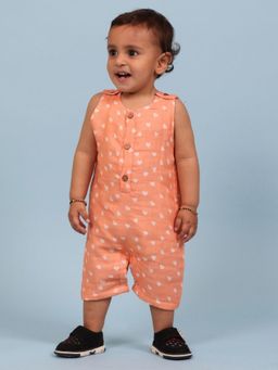 Mama & Peaches - Hearts Double Layer Muslin Romper