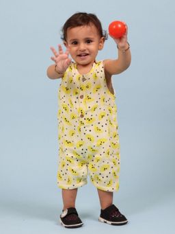 Mama & Peaches - Yellow Lemons Double Layer Muslin Romper