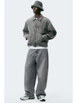 H&M - Men Grey Super Baggy Jeans