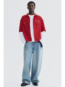 H&M - Men Blue Super Baggy Jeans