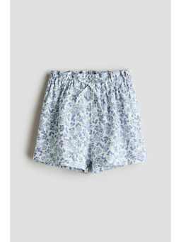H&M - Girls Blue Paper Bag Shorts