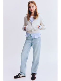 H&M - Girls Blue Straight Leg Jeans