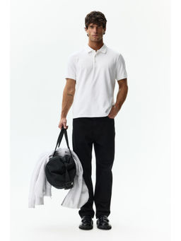 H&M MOVE - Men White Cooling Regular Fit Polo T-Shirt