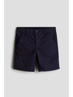 H&M - Boys Navy Blue Cotton Chino Shorts