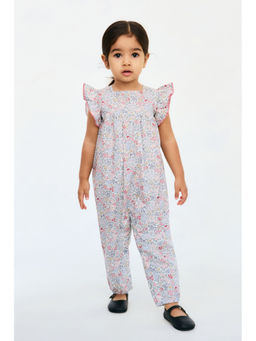H&M - Girls Multi-Color Cotton Jumpsuit