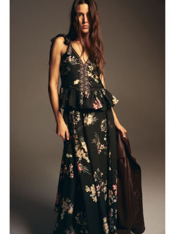 H&M - Women Black Loose-Fit Maxi Skirt