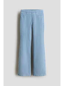 H&M - Girls Blue Denim-Look Flared Jeggings