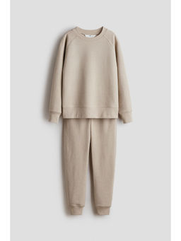 H&M - Boys Beige 2-Piece Textured Co-Ord Set