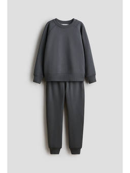 H&M - Boys Grey 2-Piece Textured Co-Ord Set