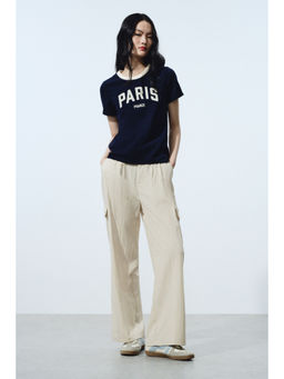 H&M - Women Beige Wide Cargo