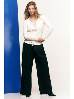 H&M - Women Black Wool-Blend Pant