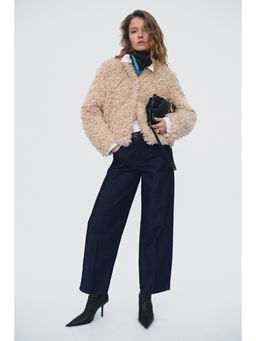 H&M - Women Blue Barrel Leg Low Waist Ankle Jeans