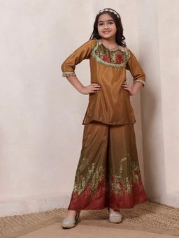 Bugandbees - Halter Style Kurta With Palazzo