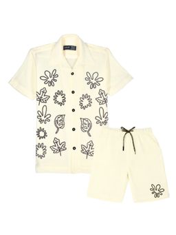 CAVIO - Boys Cream Shirt and Shorts