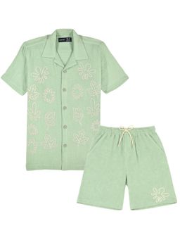 CAVIO - Boys Green Shirt and Shorts