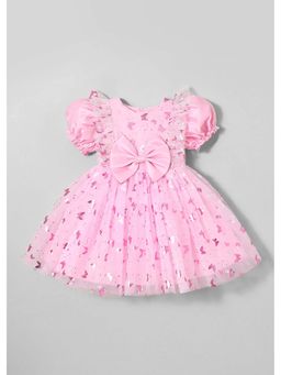 Hopscotch - Butterfly Bow Applique Dress