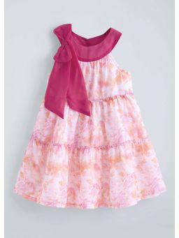 Hopscotch - Tie and Dye Halter Neck Bow Dress