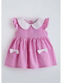 Hopscotch - Gingham Cotton Casual Dress