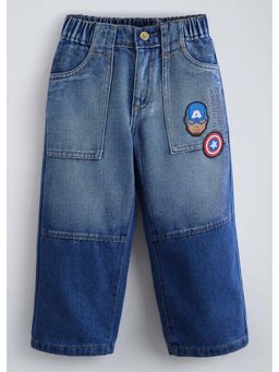 Hopscotch - Captain America Applique Denim Jeans