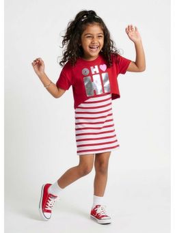 Hopscotch - Strappy Dress and Crop T-Shirt