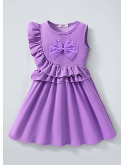 Hopscotch - Pearl Bow Applique Dress