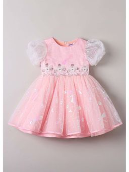 Hopscotch - Floral Embroidery Pearl Dress
