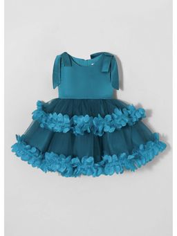 Hopscotch - Ruffle Applique Bow Dress