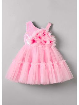 Hopscotch - Floral Applique Sequined Dress